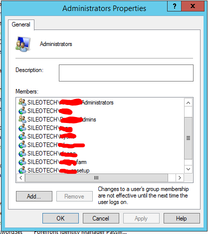 local admins